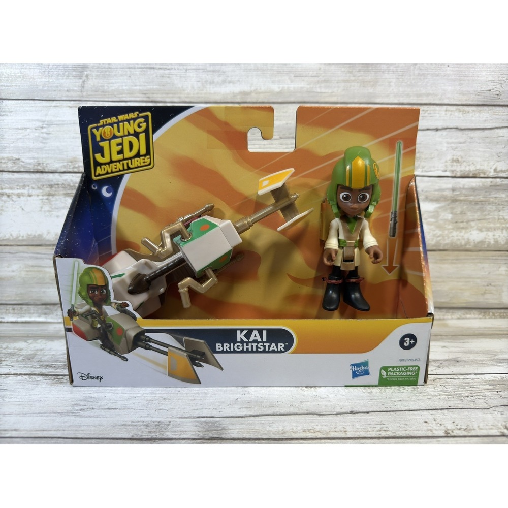 Star Wars Young‎ Jedi Adventures Kai Brightstar & Speeder Bike Figure & Vehicle